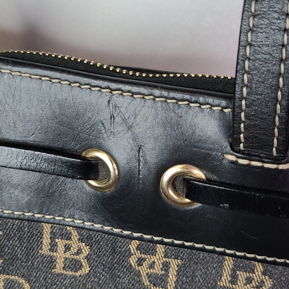 Vintage Dooney & Bourke monogram bag black purse - Picture 15 of 16